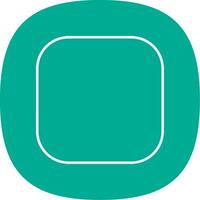 Round Corner Line Curve Icon vector