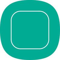 Round Corner Line Curve Icon vector