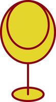 Egg Chair Line Two Color Icon vector