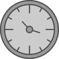 reloj relleno icono vector