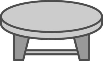 Coffee Table Fillay Icon vector