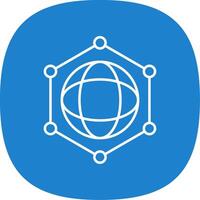 Network Line Curve Icon vector