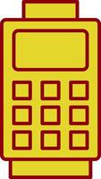 Card Reader Line Two Color Icon vector