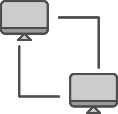 Peer To Peer Fillay Icon