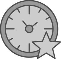 favorito hora relleno icono vector