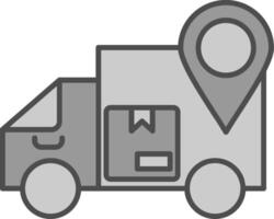 Delivery Status Fillay Icon vector