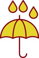 Umbrella Fillay Icon vector