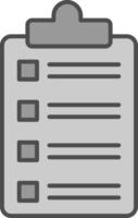 Checklist Fillay Icon vector