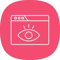 Visualization Line Curve Icon vector
