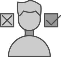 Decision Making Fillay Icon vector