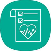 Health Graph Line Curve Icon vector