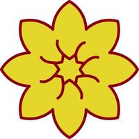 Amaryllis Line Two Color Icon vector