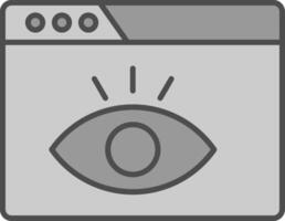 Visualization Fillay Icon vector