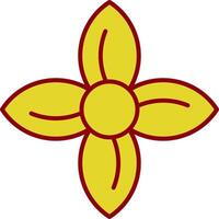 Clematis Line Two Color Icon vector