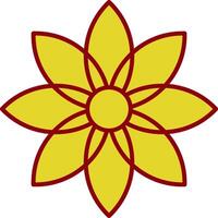 Dandelion Line Two Color Icon vector
