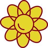 Clematis Line Two Color Icon vector