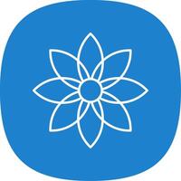 Dandelion Line Curve Icon vector