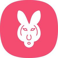 Kangaroo Line Two Color Icon vector