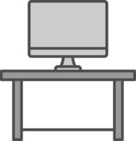 Work Space Fillay Icon vector
