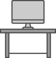 Work Space Fillay Icon vector