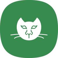 Cat Line Two Color Icon vector