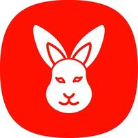 Hare Line Two Color Icon vector