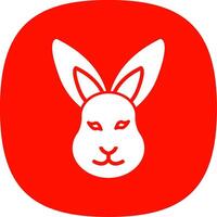 Hare Line Two Color Icon vector