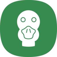 Duck Line Two Color Icon vector