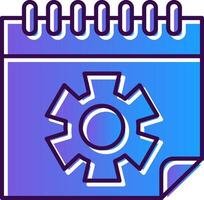 Calendar Gradient Filled Icon vector