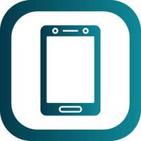 Smartphone Glyph Gradient Round Corner Icon vector