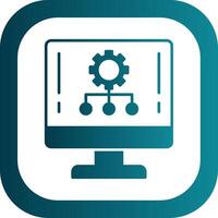 Hierarchy Glyph Gradient Round Corner Icon vector