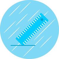 Ruler Flat Blue Circle Icon vector