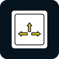 Resize Glyph Two Color Icon vector