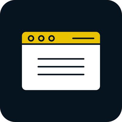 Browser Glyph Two Color Icon