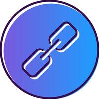 Link Gradient Filled Icon vector