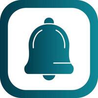 Notification Glyph Gradient Round Corner Icon vector