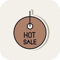 Hot offer Line Filled White Shadow Icon vector