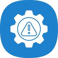 Risk Management Glyph Curve Icon vector