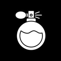 Perfume Glyph Inverted Icon vector