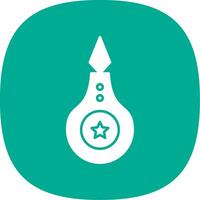 Threader Glyph Curve Icon vector