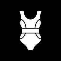 Swimsuit Glyph Inverted Icon vector