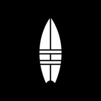 Surfboard Glyph Inverted Icon vector