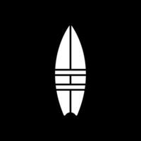 Surfboard Glyph Inverted Icon vector