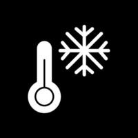 Cold Glyph Inverted Icon vector
