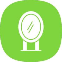 Mirror Glyph Curve Icon vector