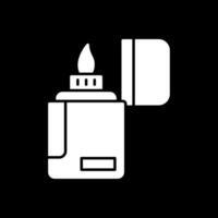 Lighter Glyph Inverted Icon vector