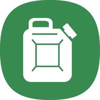 Canister Glyph Curve Icon vector