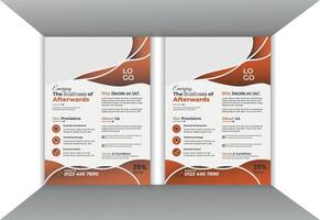 Corporate business flyer design template vector