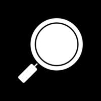 Search Glyph Inverted Icon vector