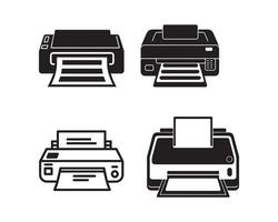 printer silhouette icon graphic logo design vector